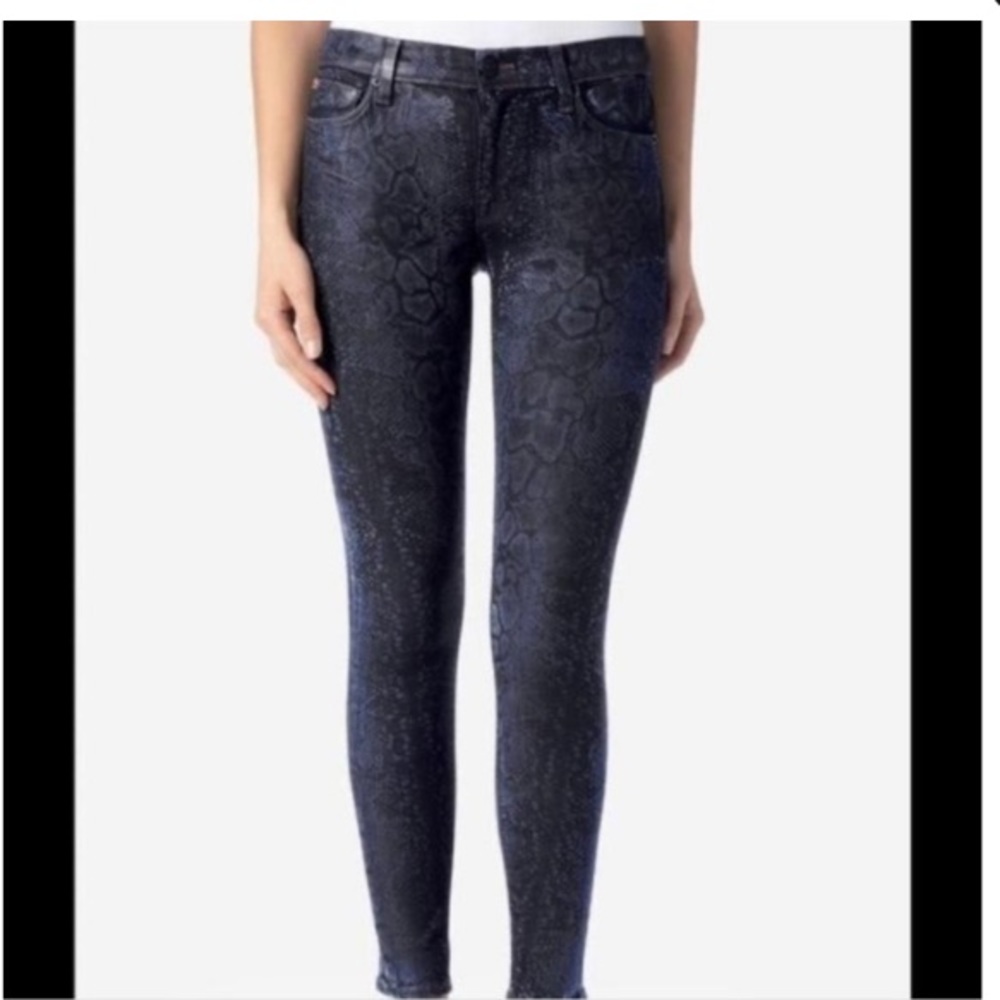 Hudson NWOT Nico Super Skinny Snake Print Jeans 29